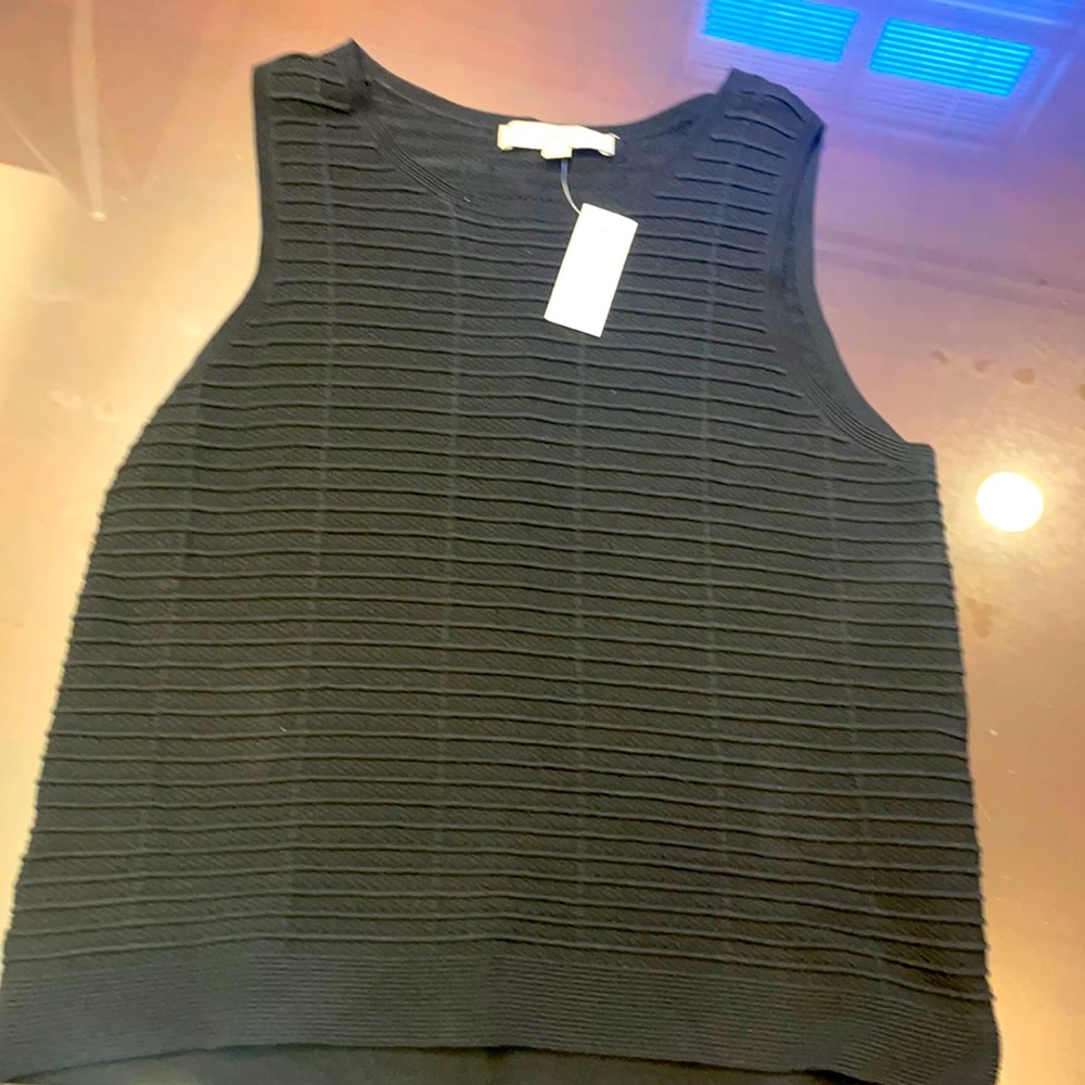 NWT Loft black sleeveless sweater in size medium
